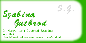 szabina gutbrod business card